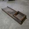 Wooden Mandoline-Style Vegetable Slicer in Rustic Style
