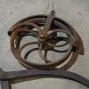 Antique Ice Block Tongs and Pulley Wheel - 2
