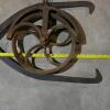 Antique Ice Block Tongs and Pulley Wheel - 4