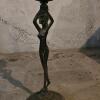 Cast Iron Art Nouveau-Style Smoking Stand - 2