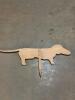 Wooden Dachshund Silhouette Garden Stake - 3