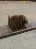 Primitive Wool Carding Board with Metal Spikes - 2