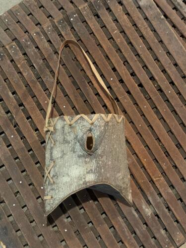 Handmade Tree Bark Gathering Bag