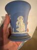 Wedgwood Jasperware Vase and Lombardy Transferware Plates - 5