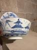 Dutch Blue Plate and Blue and White Asian-Style Bowl - 4