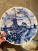 Dutch Blue Plate and Blue and White Asian-Style Bowl - 6