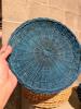 Woven Wicker and Blue Paper Plate Chargers - 3