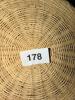 Woven Wicker and Blue Paper Plate Chargers - 4