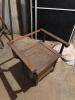 Wooden Commode Chair With Enamel Chamber Pot - 8