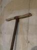Antique Garden Cultivator with Iron Wheels and Wooden Handle - 3