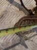 Antique Garden Cultivator with Iron Wheels and Wooden Handle - 6