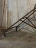 Antique Iron Farm Plow with Large Metal Wheel - 3