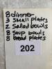 Apilco France White Porcelain Dinnerware - 9