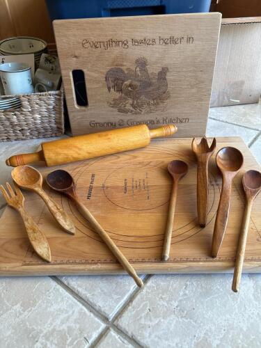 Wooden Kitchen Accessories Lot
