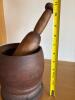 Antique Wooden Mortar and Pestle - 8