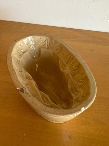 Antique Style Glazed Stoneware Rabbit Mold
