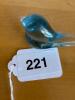 Harkness Glass Blue Glass Bird Figurine - 5