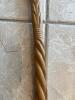 Hand-Carved Wooden Walking Stick With Lion Motif - 6