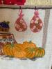 Framed Embroidered Produce Stand Textile Art - 3
