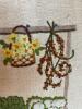 Framed Embroidered Produce Stand Textile Art - 4