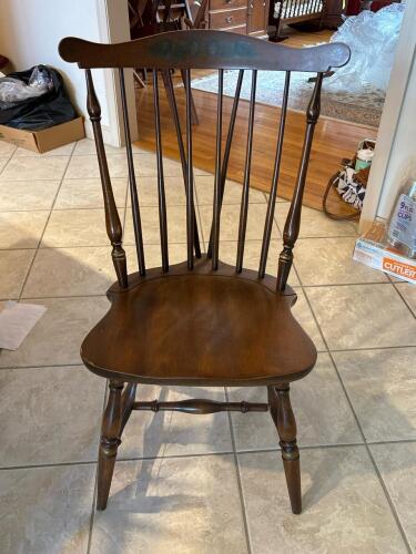 Windsor-Style Wooden Side Chair