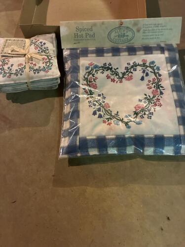 Alice's Cottage Spiced Hot Pad and Floral Coasters