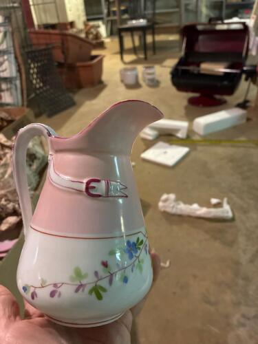 Porcelain Serving Pieces in Hand-Painted Victorian-Style