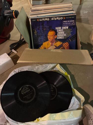 Vintage Vinyl Records and LP Albums Assortment