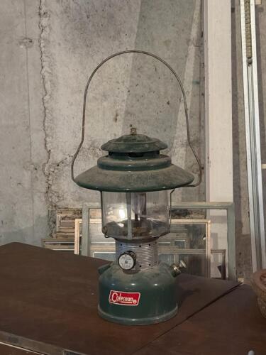 Coleman Green Metal Lantern