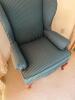 Upholstered Wingback Armchair in Queen Anne-Style (1/2) - 3