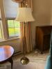 Brass Floor Lamp With Fabric Shade