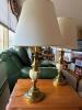 Pair of Brass and Ceramic Table Lamps, Possibly Stiffel - 2
