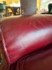 Faux Red Leather Tufted Recliner Chair with Nailhead Trim - 8