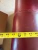 Faux Red Leather Tufted Recliner Chair with Nailhead Trim - 17
