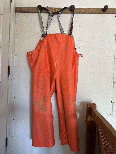 Grund&eacute;ns Herkules Orange Fishing Bib Pants X-Large