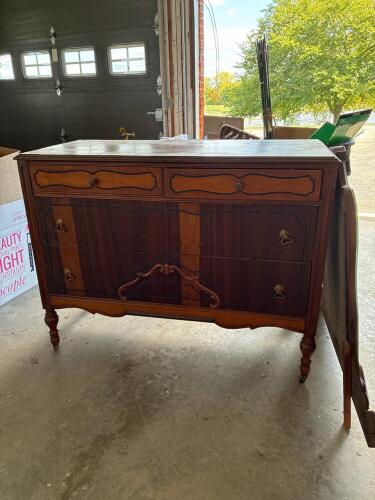 Vintage Dresser with Mirror in the French Provincial Style