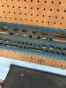 Pegboard Wall Panels with Metal Tool Hooks and Shelf - 2