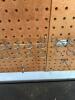 Pegboard Wall Panels with Metal Tool Hooks and Shelf - 3