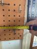 Pegboard Wall Panels with Metal Tool Hooks and Shelf - 4