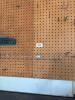 Pegboard Wall Panels with Metal Tool Hooks and Shelf - 6