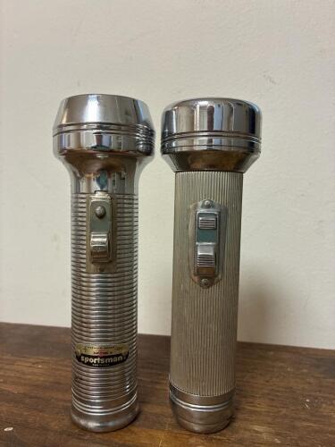 Vintage Rayovac Sportsman and Metal Flashlights