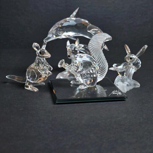 Swarovski Crystal Animal Figurines Set