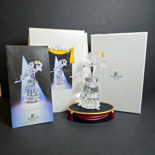 Swarovski Masquerade Columbine SCS Crystal Figurine with Box
