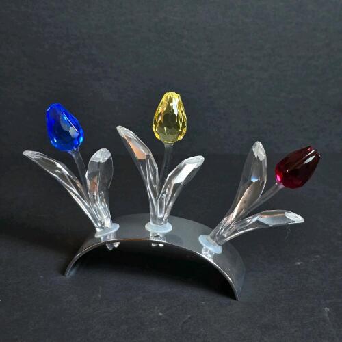 Swarovski Crystal Tulip Flowers Figurine