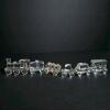 Swarovski Crystal Train Figurines with Faceted Detailing