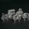 Swarovski Crystal Train Figurines with Faceted Detailing - 4