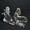 Swarovski Crystal Figurines: Angel and Foal