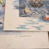 Framed Beach Watercolor With Seagulls by Donna Bednarz - 2