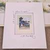 Framed Beach Watercolor With Seagulls by Donna Bednarz - 3