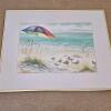 Framed Beach Watercolor With Seagulls by Donna Bednarz - 5